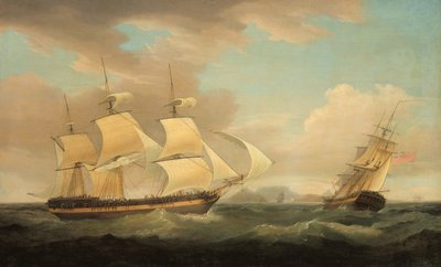 Shipping Scene by Thomas Whitcombe